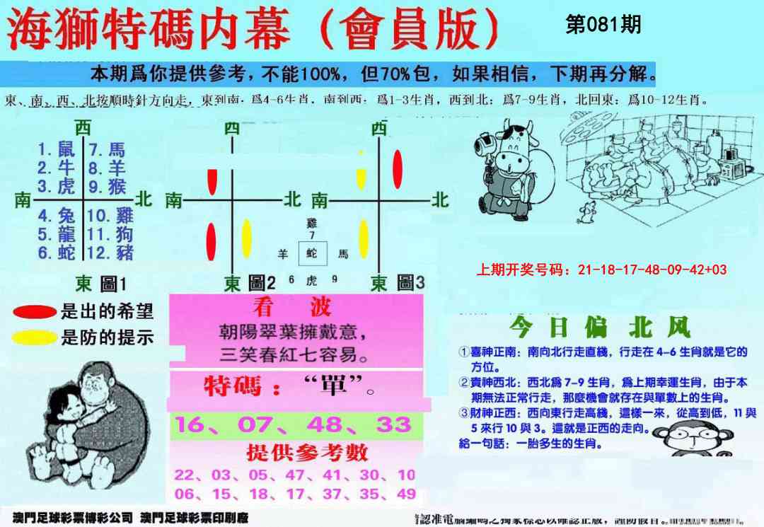 081期另版海狮特码内幕报[图]